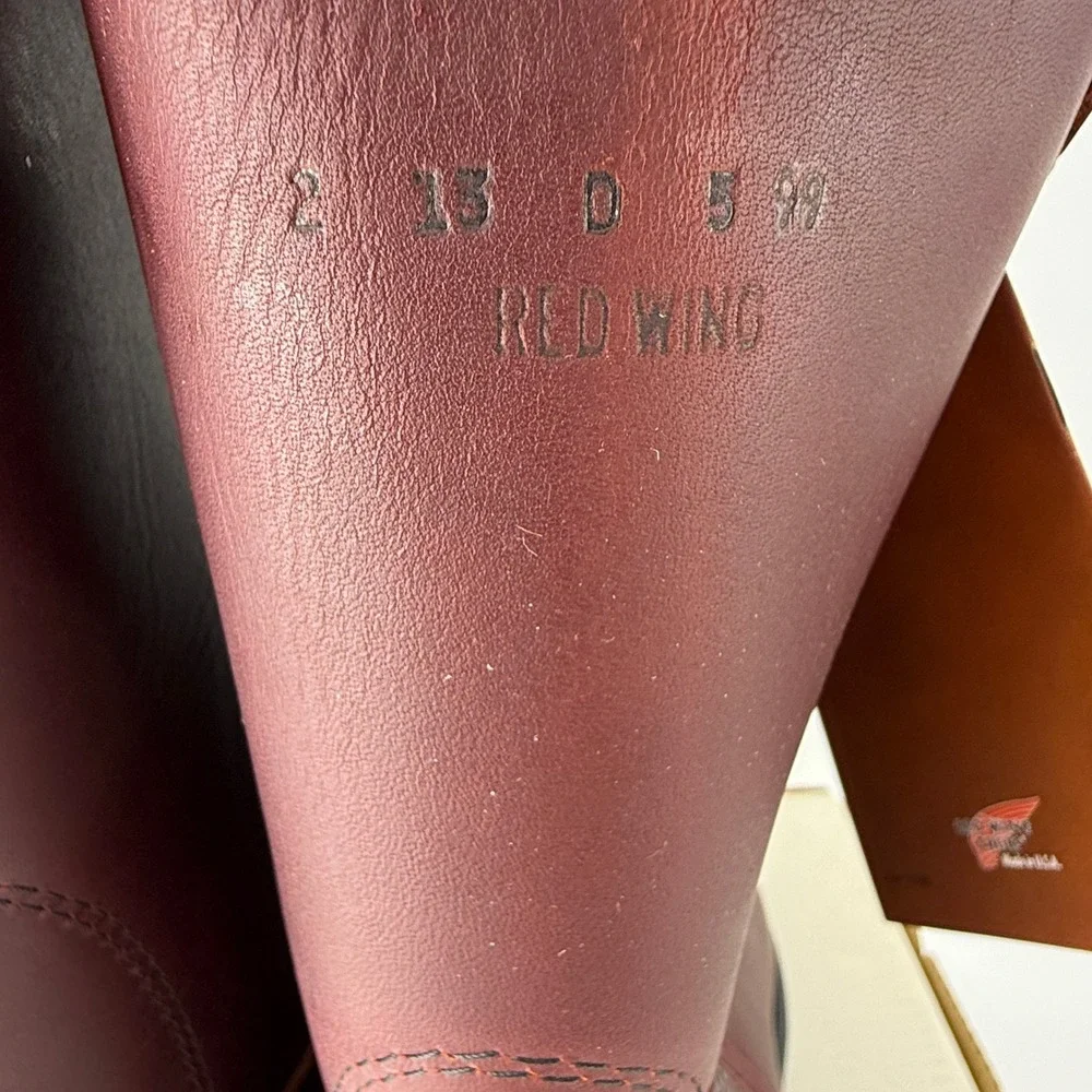 Vintage Red Wing Pecos 1104 Leather Pull On Work Boots Mens 13 D NIB